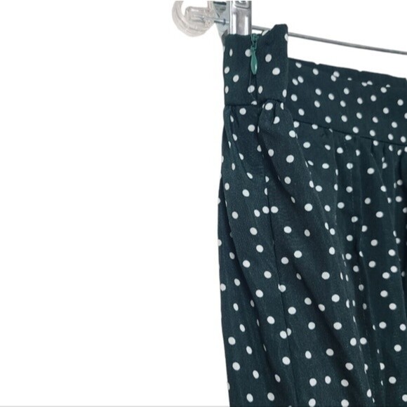 Shein Curve Green White Polka Dot High Slits Maxi Skirt 2XL - Picture 4 of 7